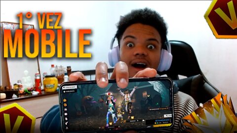 Jogando no MOBILE PELA 1° VEZ!! FIZ BOOYAH?!