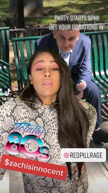 Totally 80s party 🎈 tonight #rumble #freetheboys #redpillrage