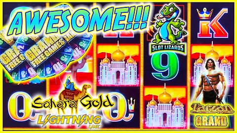 BIG BETTER THAN JACKPOT WIN! Lightning Link Sahara Gold VS Tarzan Grand Slot COMEBACK CITY!