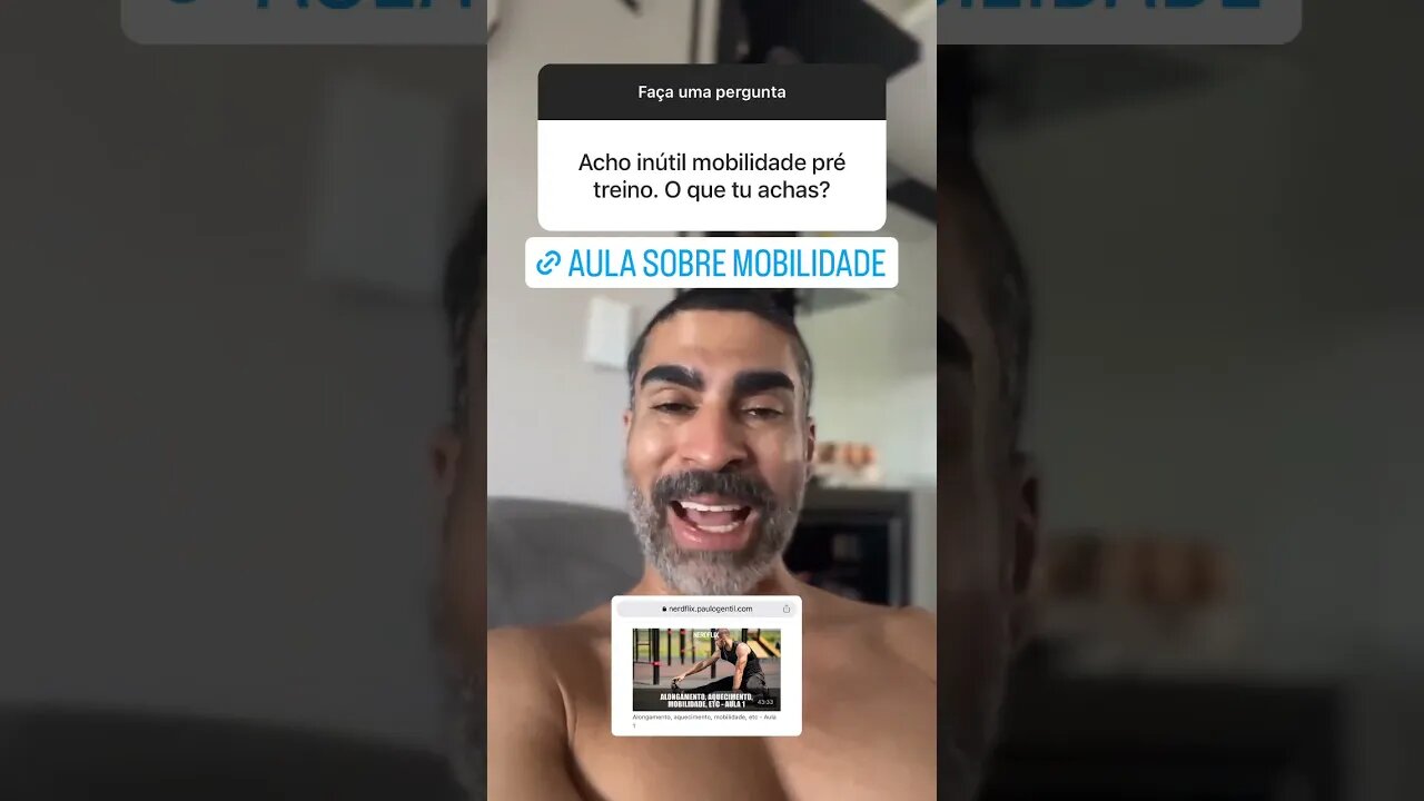Treinar mobilidade é inútil