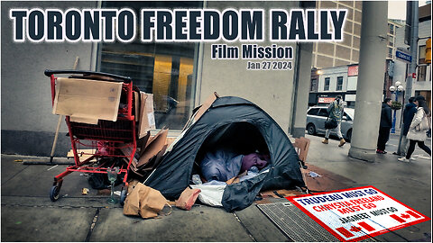 Tents on Yonge street - "Toronto Freedom Rally"