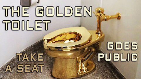 Solid Gold Toilet Goes Public!