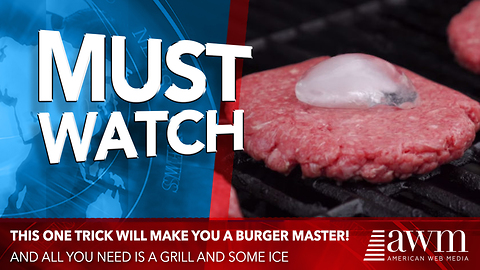 Every Time He Cooks His Burgers, He Places A Single Ice Cube On Top Of Each One