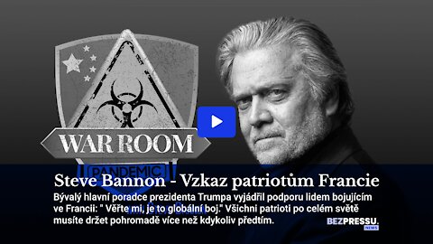 Steve Bannon - Vzkaz patriotům Francie