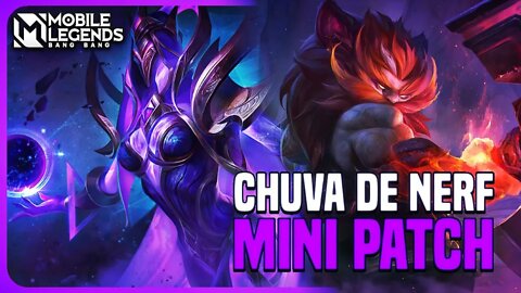 NERFARAM A YVE E O AULUS DNV | MINI PATCH NOTES SERVER AVANÇADO | MLBB