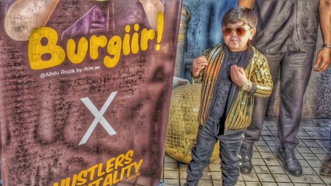 Abdu Rozik Funny Entry At Burgiir Launch | Abdu Rozik New Brand Burgiir Burgiir Burger 🍔