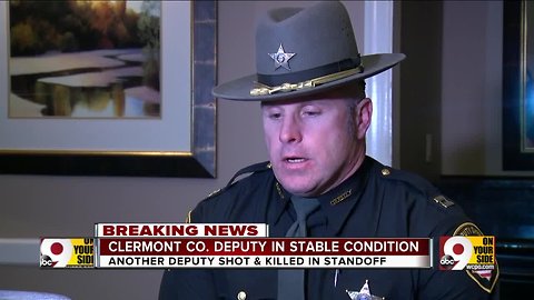 Update on one deputy who was shot during a deadly standoff in Clermont County