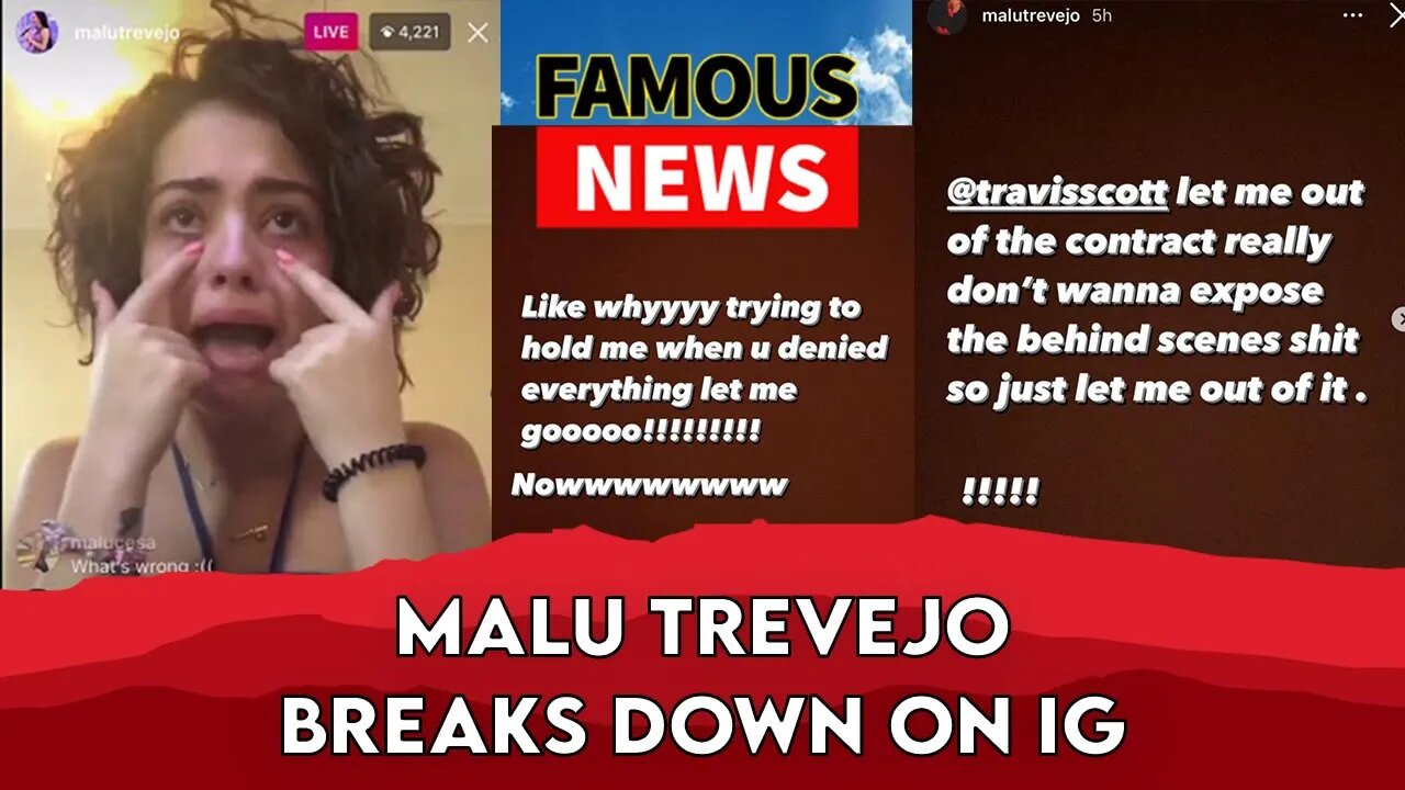 Malu Trevejo Pleads For Travis Scott To Release Her From Cactus Jack | Famous News