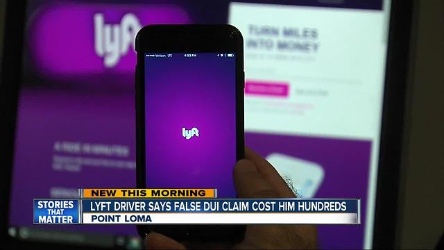 Lyft driver says false DUI claim cost him hundreds of dollars in wages