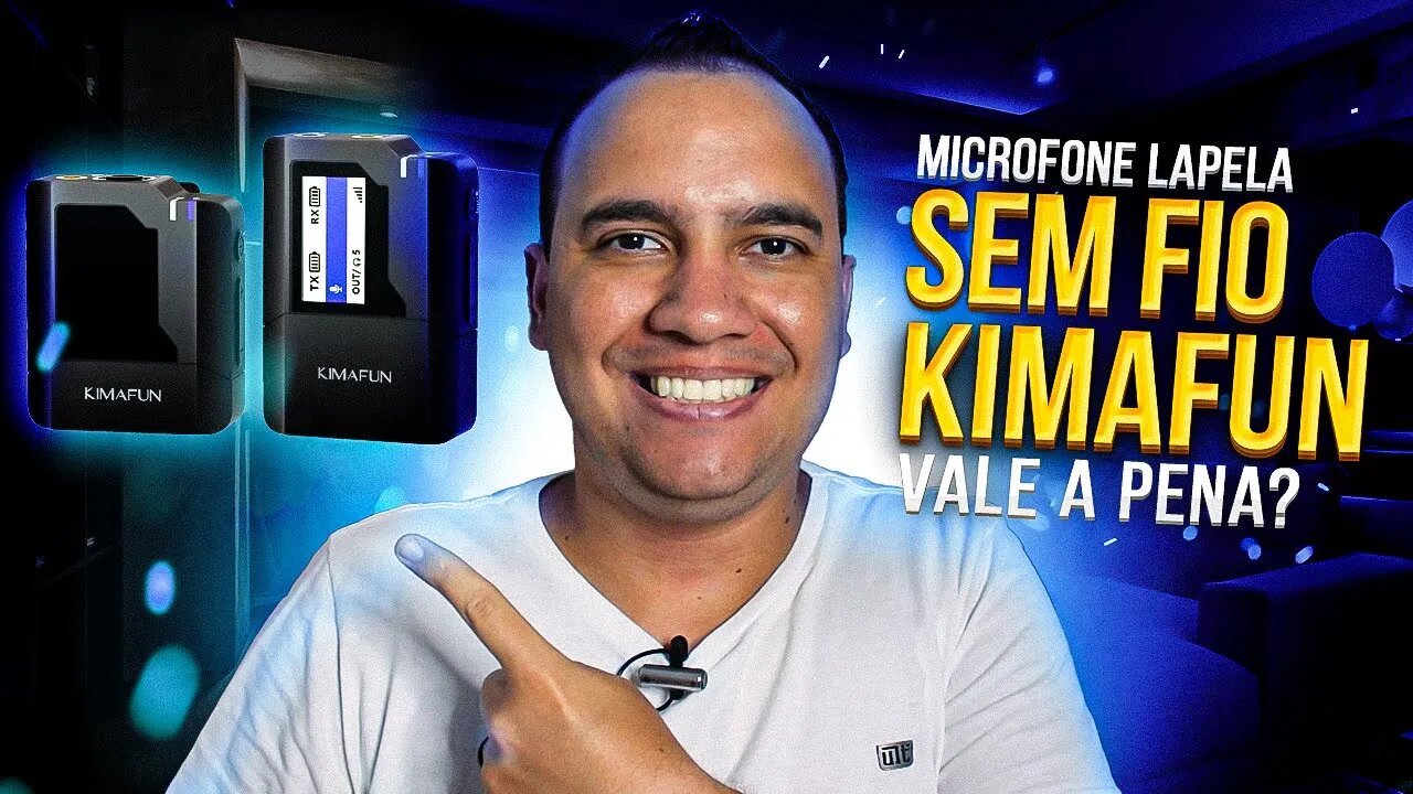 MICROFONE DE LAPELA SEM FIO KIMAFUN WIRELESS - Unboxing e testes