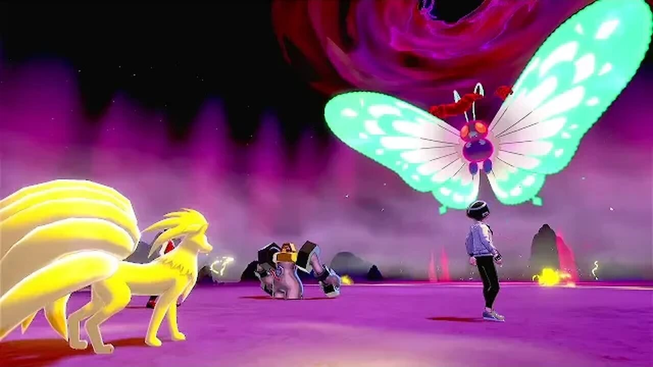 Pokémon Sword - Battling Gigantamax Butterfree