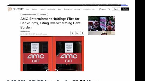 AMC FUD never ends now Reuters reporting AMC filed for bankruptcy They desperate for our AMC shares