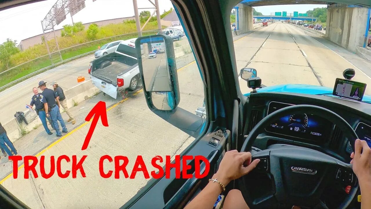 Witnessed Major Accident While Trucking To My Delivery