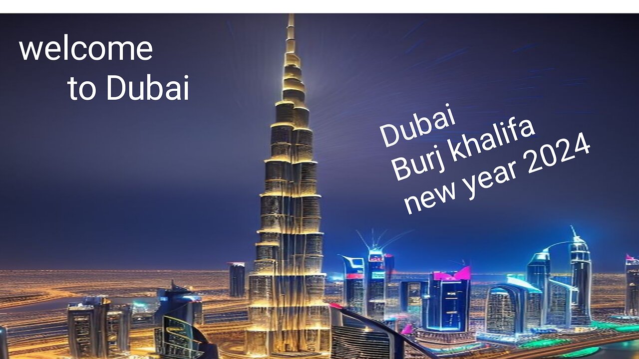 Dubai Burj Khalifa, New Year 2024-1-1