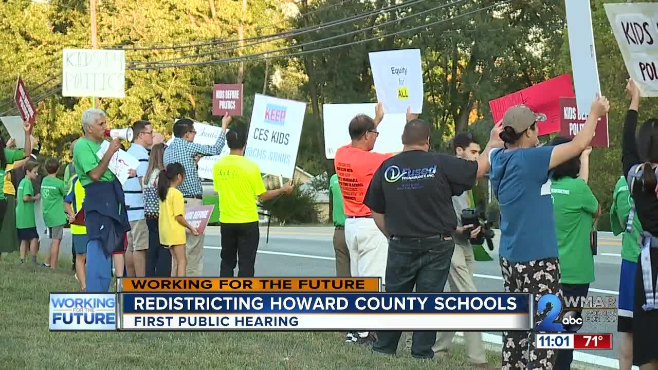 Hundreds oppose Howard County schools redistricting