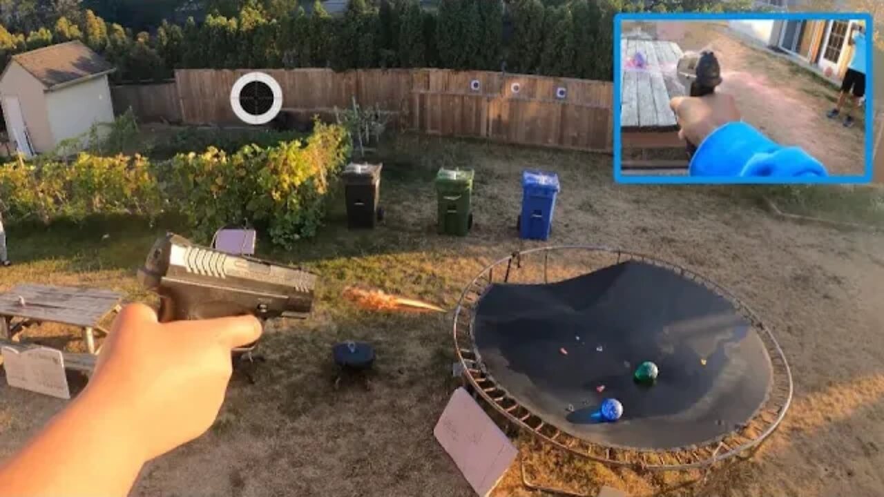 I Built A SHOOTING RANGE In My Backyard!