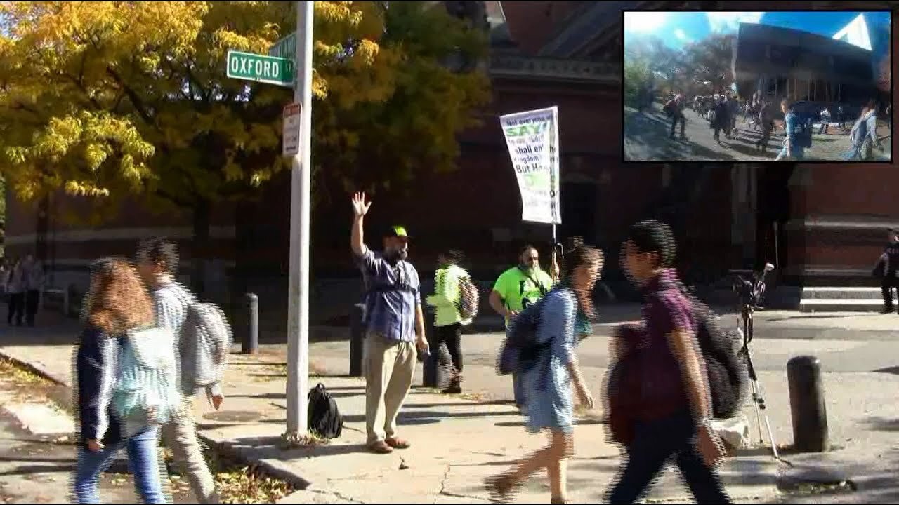 Harvard University Street Preaching | Fall Semester 2015 | Picture-In Picture | Kerrigan Skelly