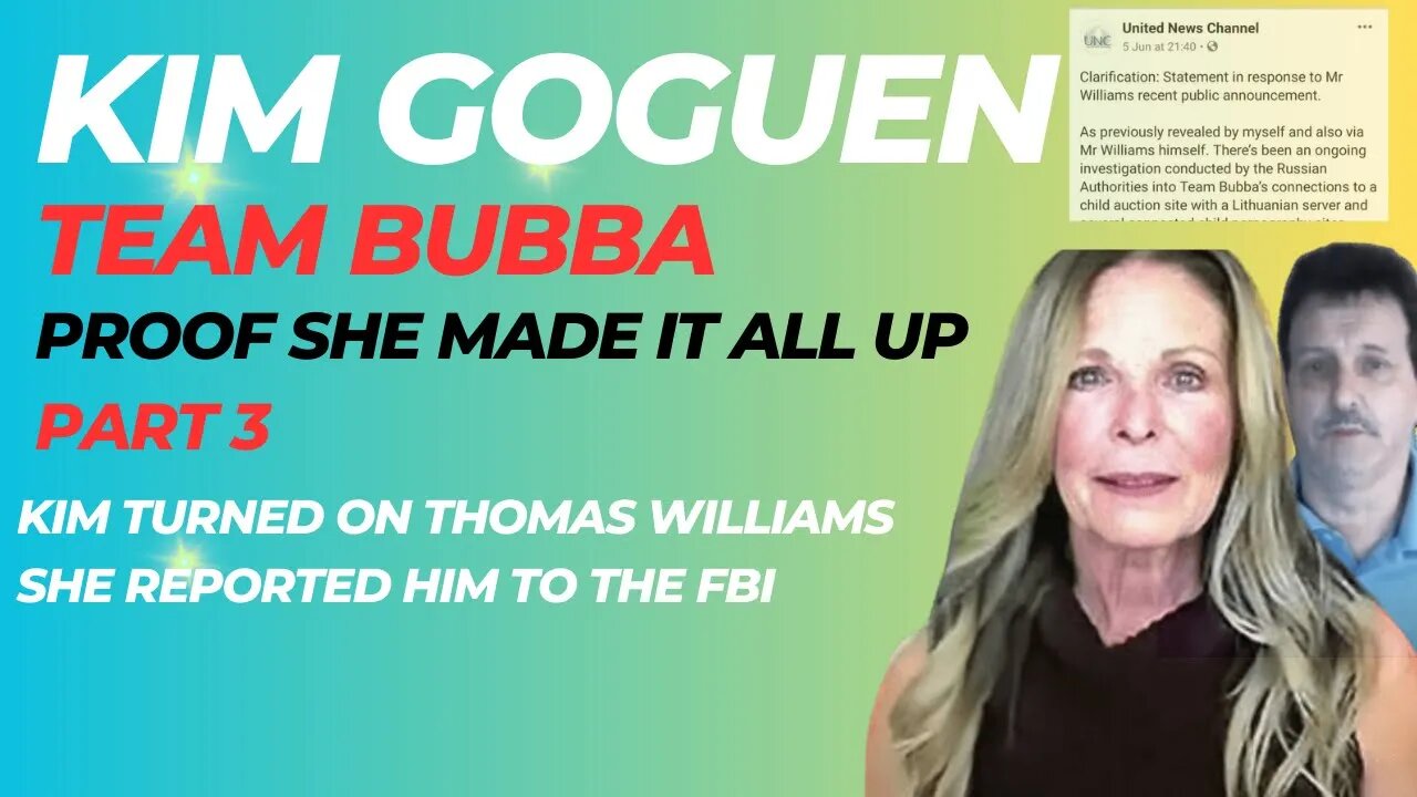 KIM GOGUEN | INTEL | TEAM BUBBA, KIM MADE IT ALL UP Part 3 | The Secret Audio File Exposes Her Lies