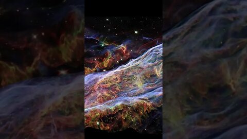 The Veil Nebula in 3D: Insights into the Structure and Evolution of the Universe #shorts