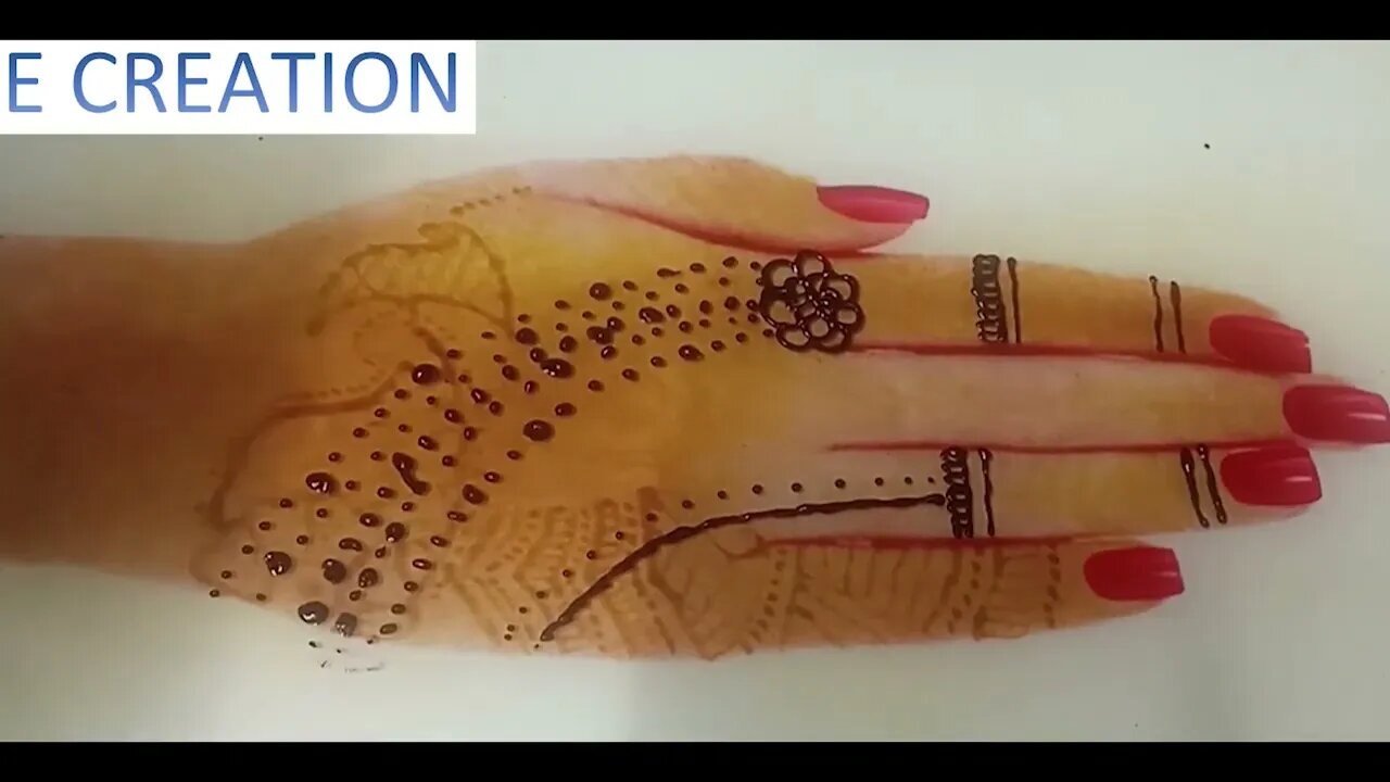 Latest Arabic Mehndi Design