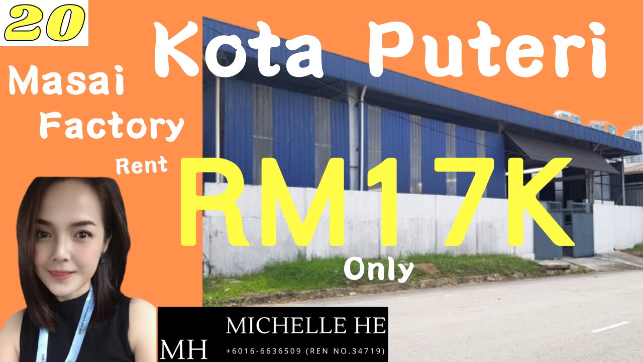 property malaysia Perindustrian Kota Puteri @ Masai Johor Detached Factory for rent Rm17K