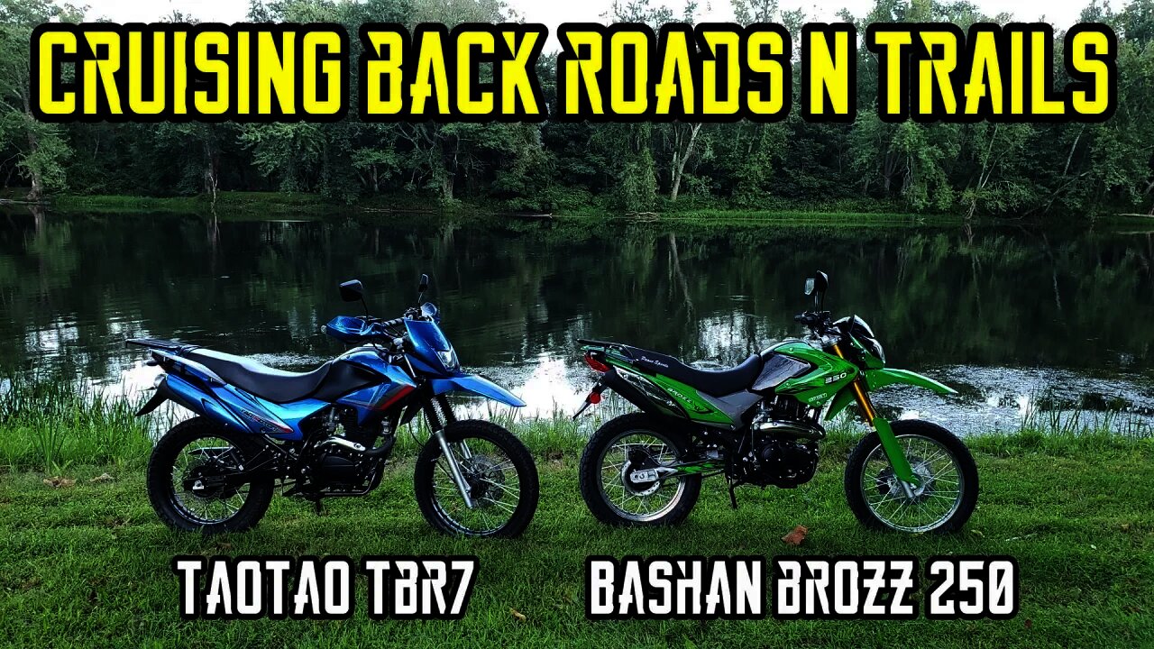 Cruising around some back roads and trails on the Brozz 250 and TBR7 (4K UHD)