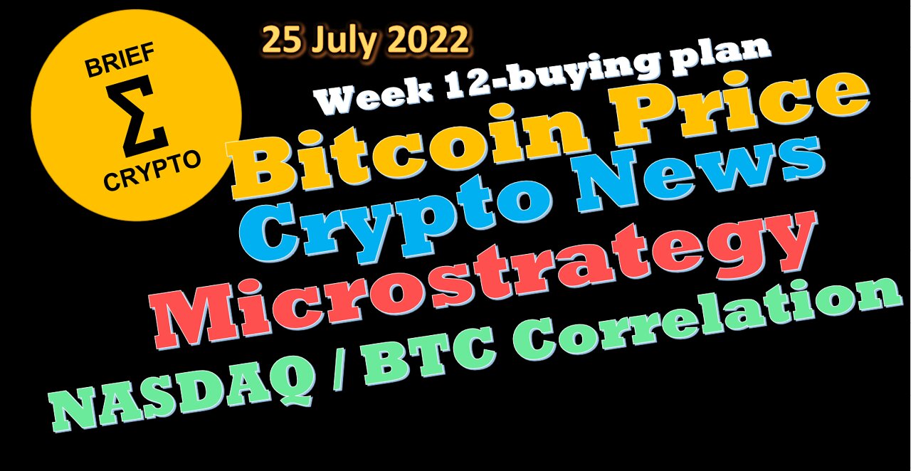 Bitcoin Price $ - Crypto News - Bitcoin Cycles - Microstrategy - BTC / QQQ Correlation