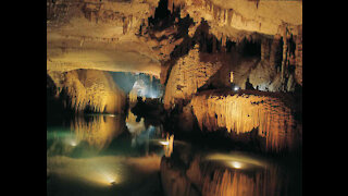 The Jeita Grotto Limestone Caves in Lebanon