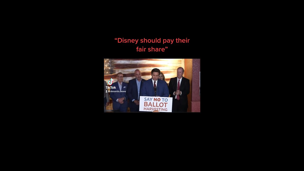 DeSantis says Disney should be held to the same standards as every other business