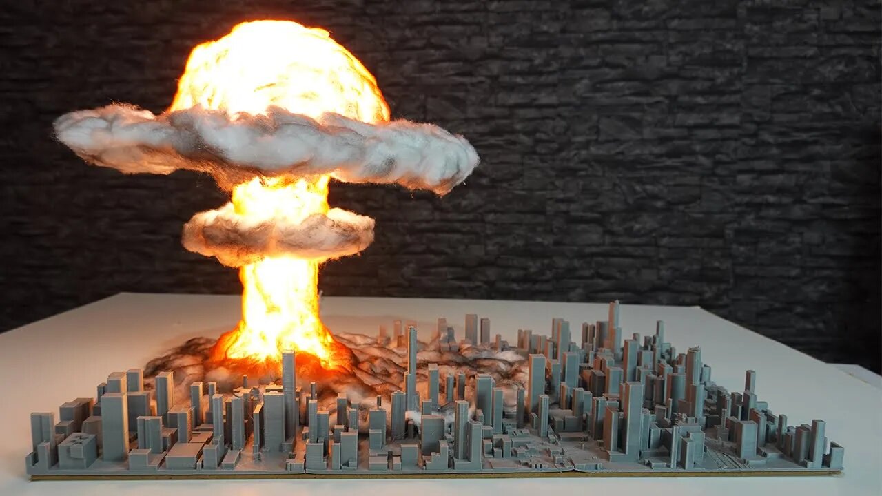 How to make Atomic Bomb Explosion Diorama