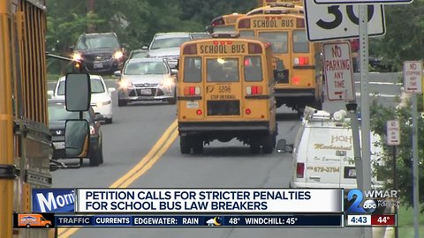 Thousands calling for stronger penalties for passing stopped school buses