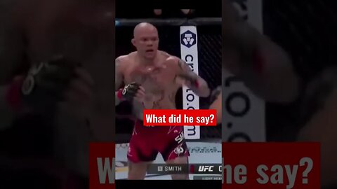 Fighter Loses Mind Mid Fight - Listen For it #ufc #anthonysmith