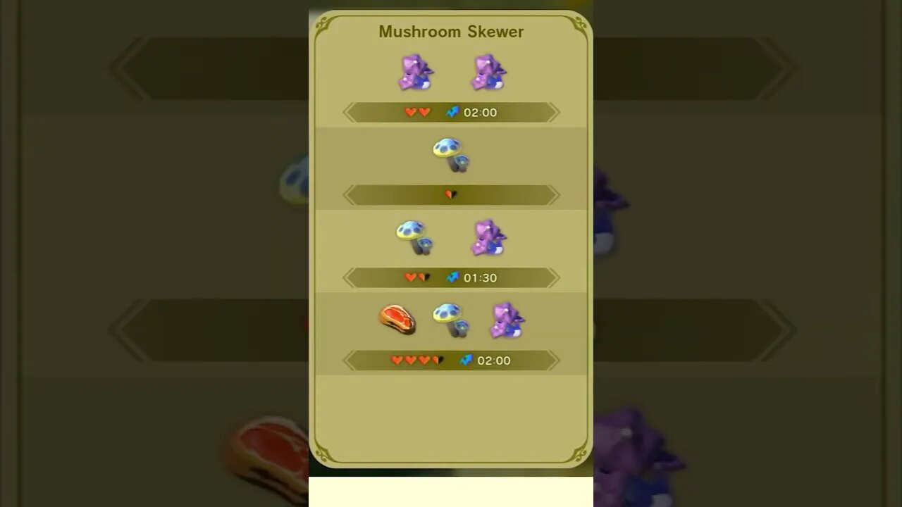 Zelda Tears of the Kingdom New Recipies