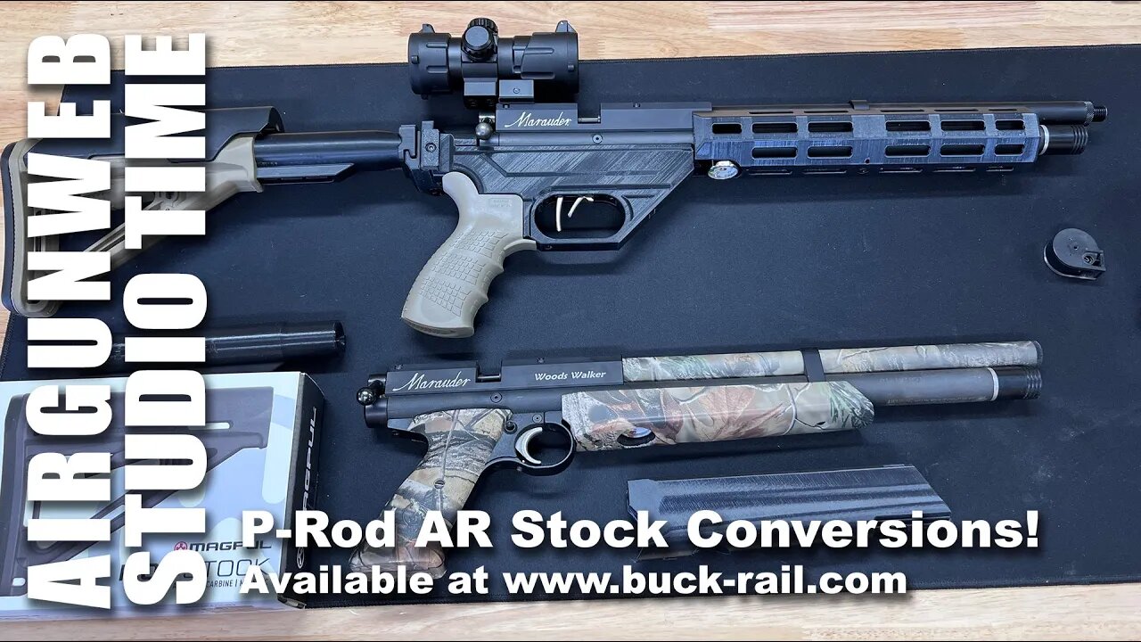 Benjamin Marauder Pistol - Buck Rail P-Rod AR Stock Conversion - Awesome Upgrades!