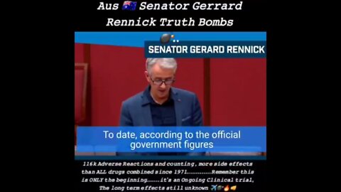 Australia senator Gerard Rennick says covid-19 vaccines are not reducing the spread of corona