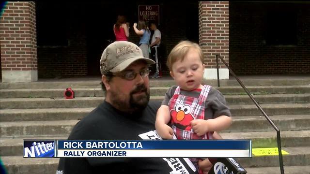 South Buffalo hosts rally after racist graffitti