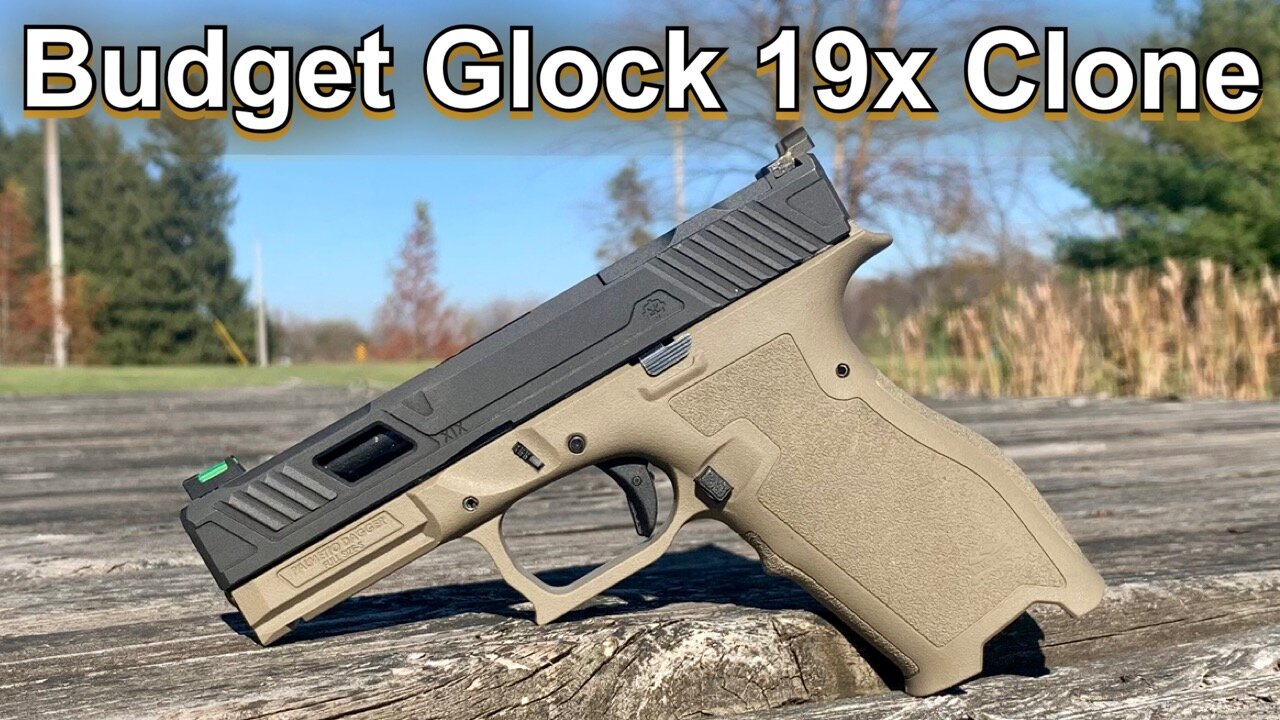 Budget Glock 19x / 45 Clone - First Shots