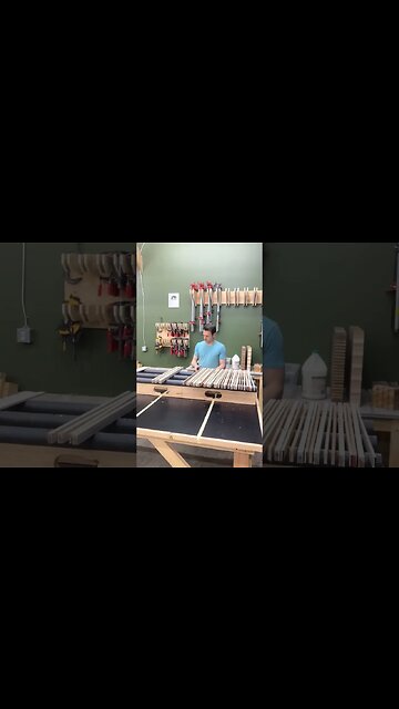 Gluing up 3D cutting board panels #shorts #short #woodwork #woodworking