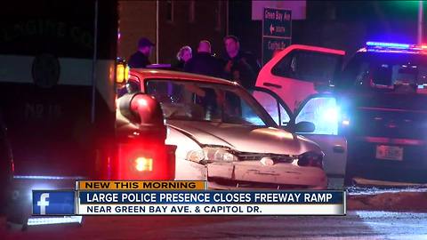 Large police presence closes I43 ramp