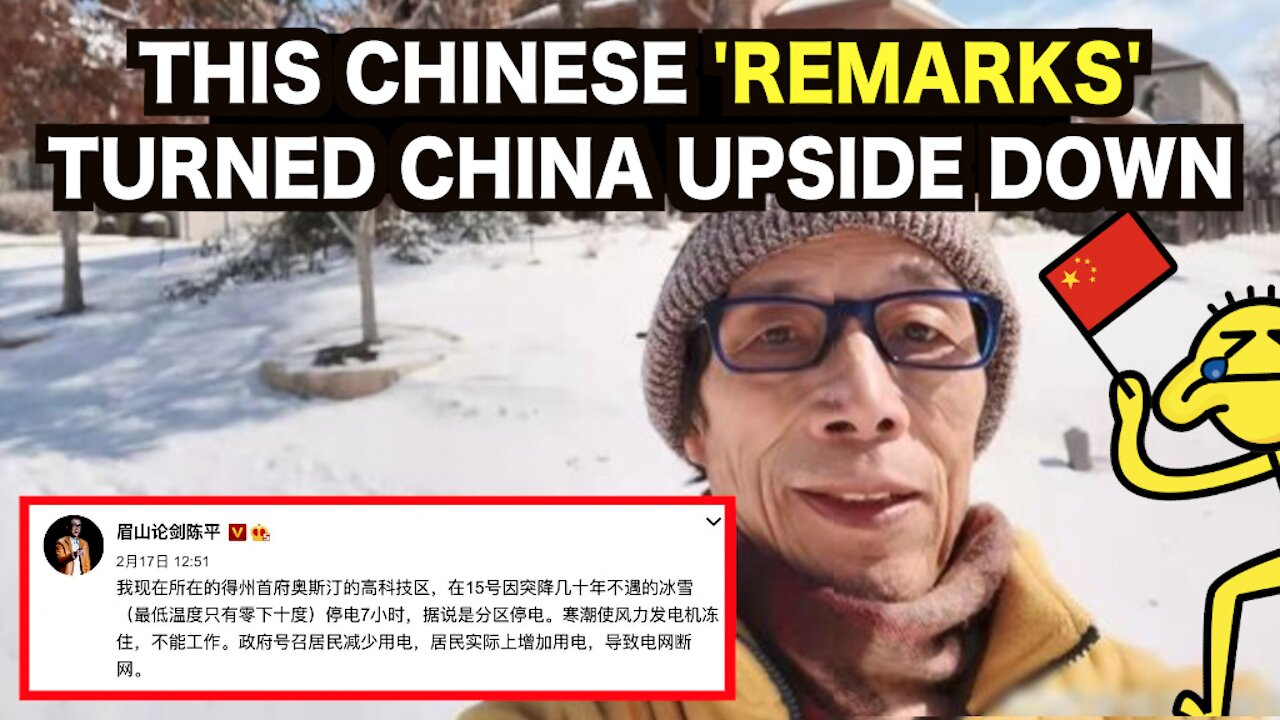 This Chinese turned CHINA upside down with his remarks.