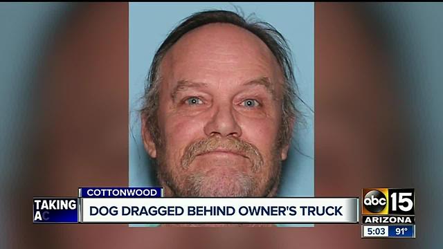 Cottonwood police arrest man for dragging dog behind truck