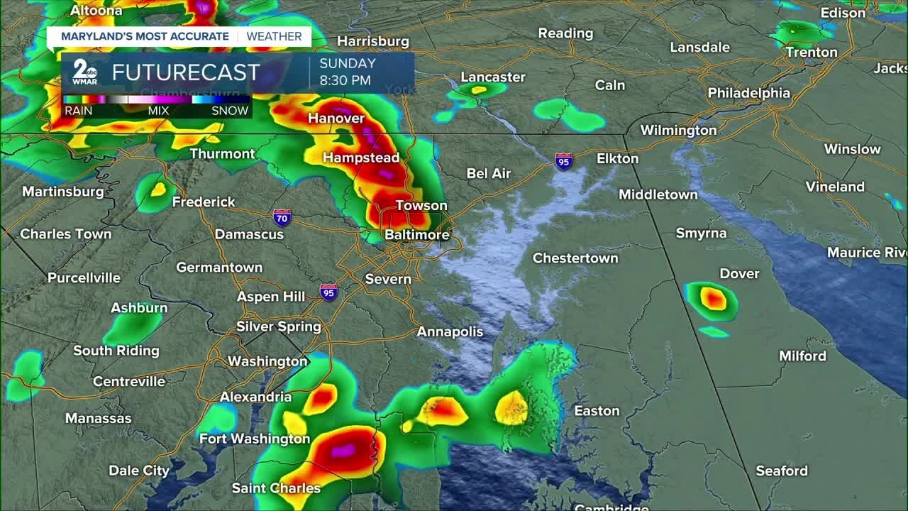 Severe Storms Possible Sunday Night