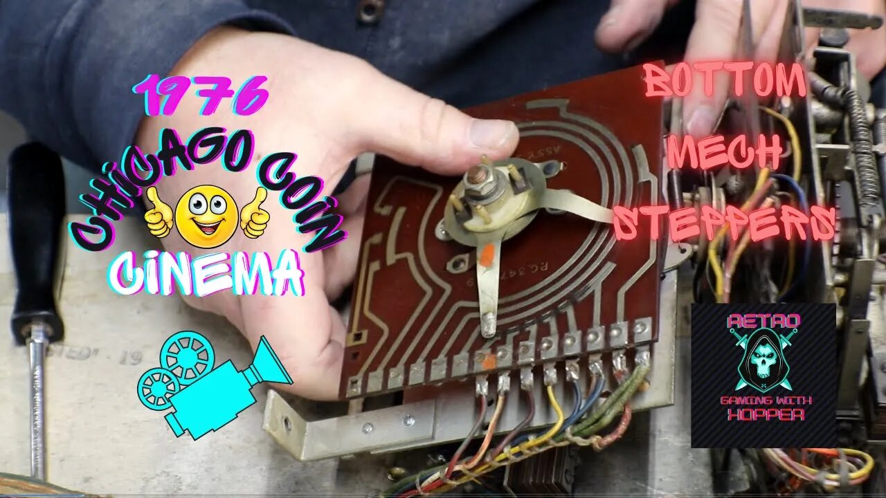 1976 Chicago Coin Cinema Going Through The Bottom Mech Board / The Steppers Ep 2