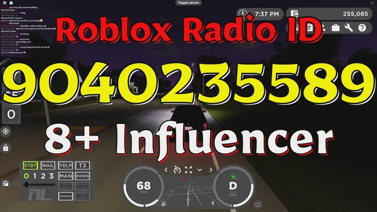 Influencer Roblox Radio Codes/IDs - Roblox Live Stream