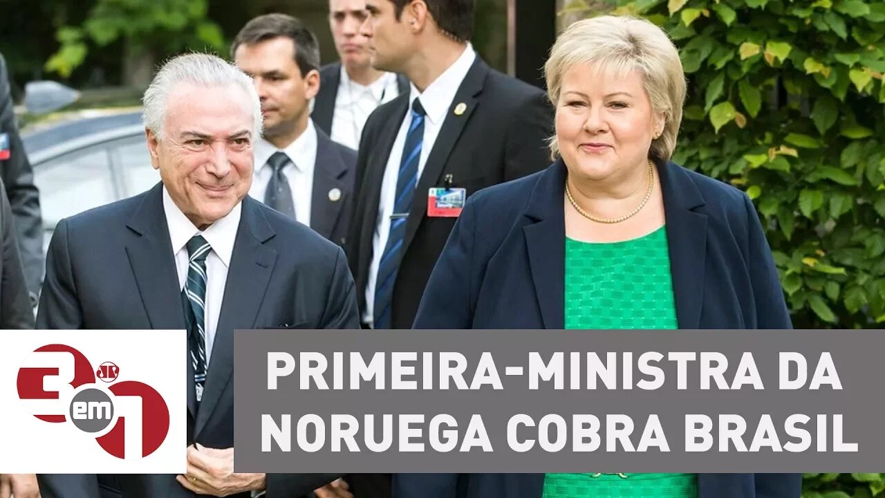 Primeira-ministra da Noruega cobra Brasil por casos de corrupção