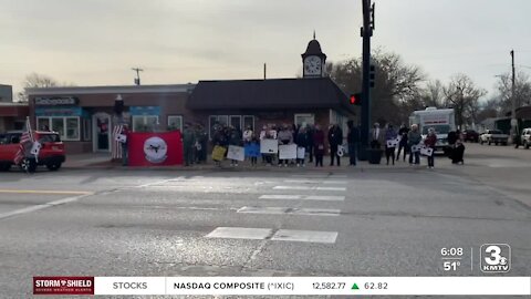 Funeral procession for Frank Kumor