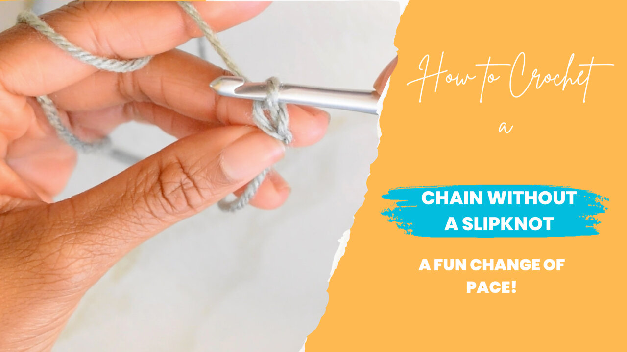 🧶How to Crochet a Chain without Creating a Slip Knot