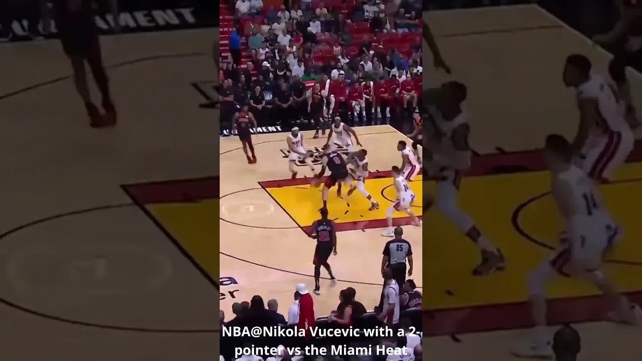 NBA@Nikola Vucevic with a 2-pointer vs the Miami Heat #shorts #nba