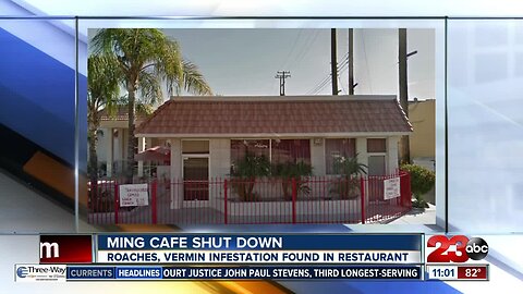 Ming's Cafe in Bakersfield shut down to vermin infestation