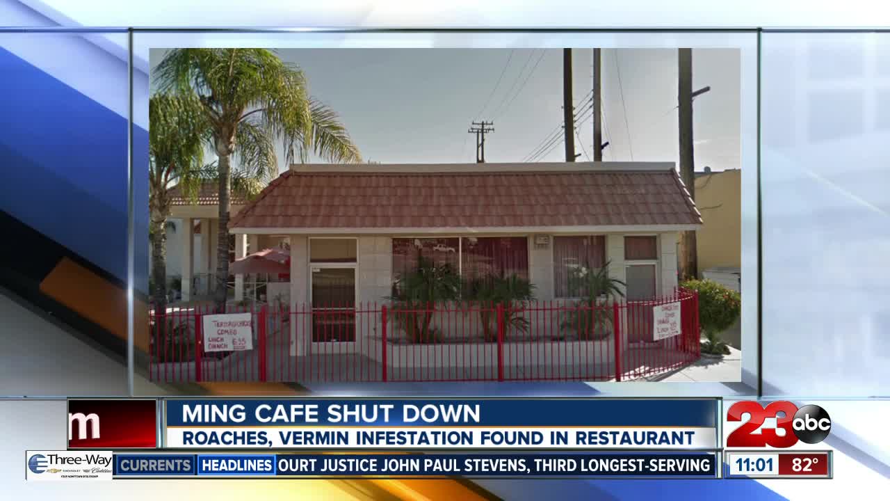 Ming's Cafe in Bakersfield shut down to vermin infestation